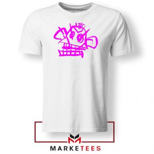 Jinx Monkey Graffiti White Tshirt