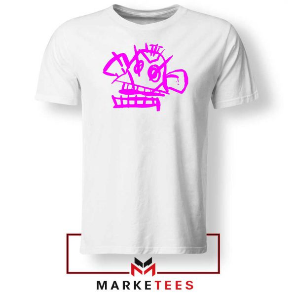 Jinx Monkey Graffiti White Tshirt