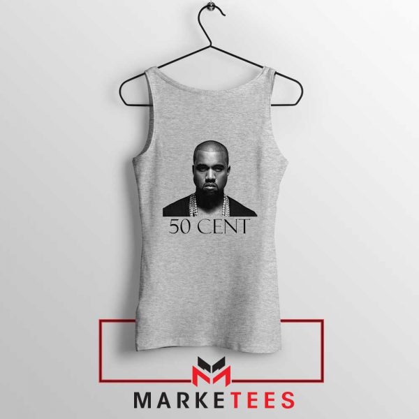 Kanye West 50 Cent Sport Grey Top