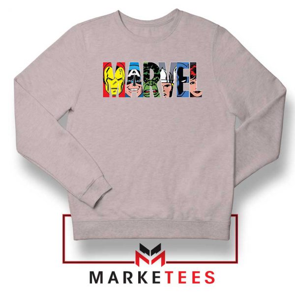 Marvel Comics Characters Sport Grey Sweatshirt