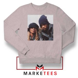 Method Man and Mary J Blige Sport Grey Sweater