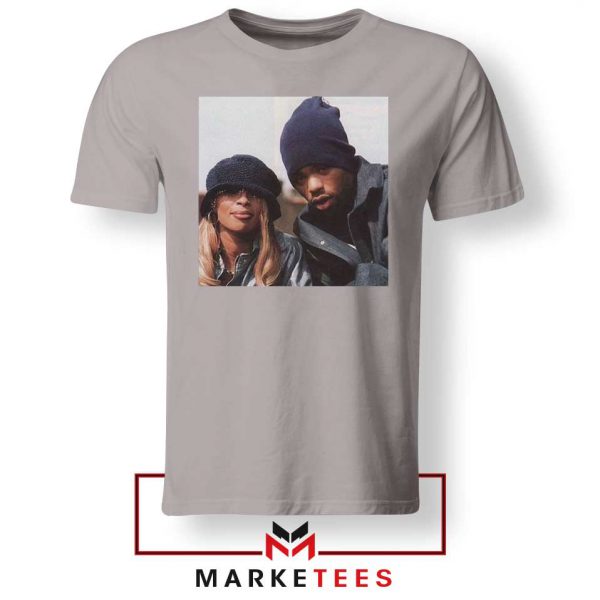 Method Man and Mary J Blige Sport Grey Tshirt