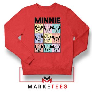 Minnie Mouse Cartoon Red Sweater