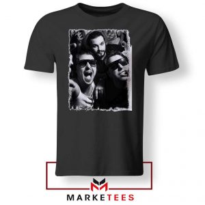 Music Supergroup Poster Black Tshirt