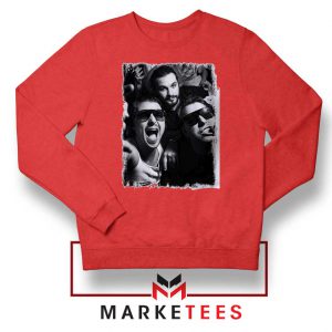 Music Supergroup Poster Red Sweater