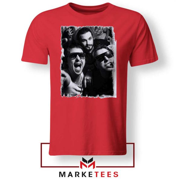Music Supergroup Poster Red Tshirt