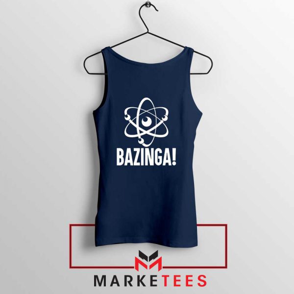 New Bazinga Atom Ripple Navy Blue Top