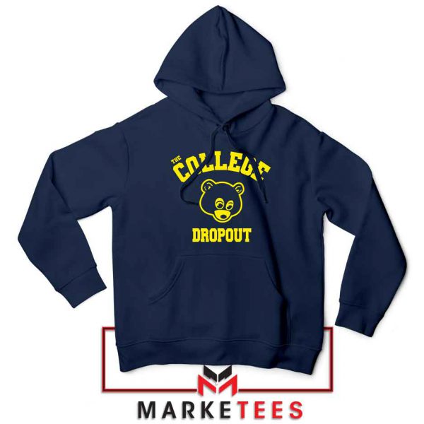 The College Dropout Navy Blue Hoodie