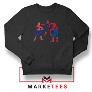 Three Marvel Spiderman Black Sweater
