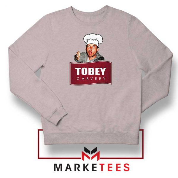 Tobey Maguire Carvery Sport Grey Sweatshirt
