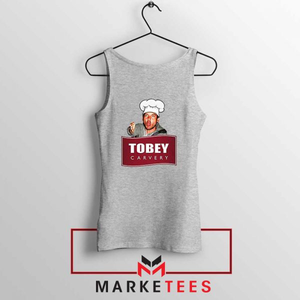 Tobey Maguire Carvery Sport Grey Tank Top