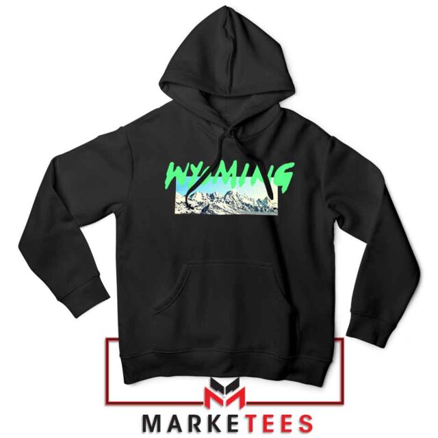 Cozy Wyoming Mountains Graphic Hoodie