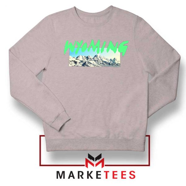 Wyoming Ye Mountains Sport Grey Sweater