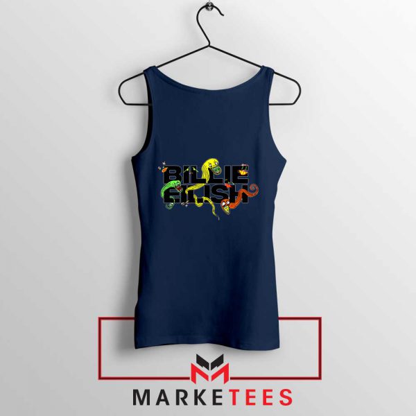 Your Power Snake Logo Navy Blue Top