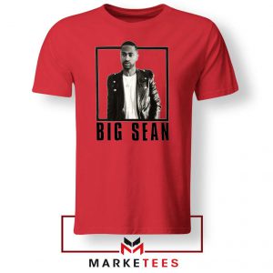 Big Sean Leather Jacket Red Tee