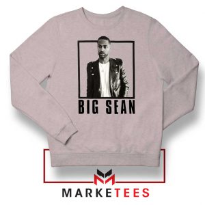 Big Sean Leather Jacket Sport Grey Sweatshirt