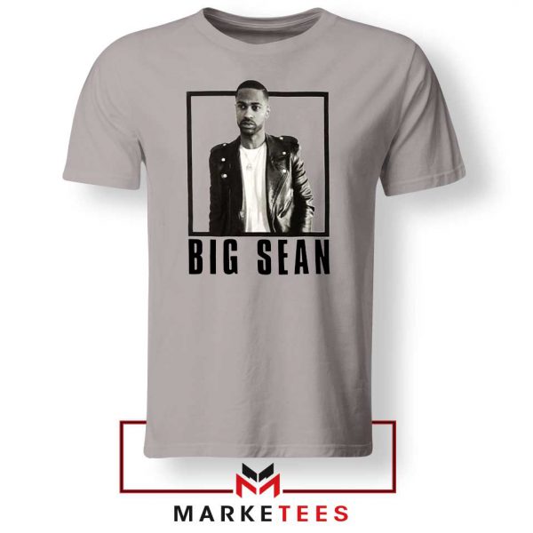 Big Sean Leather Jacket Sport Grey Tee