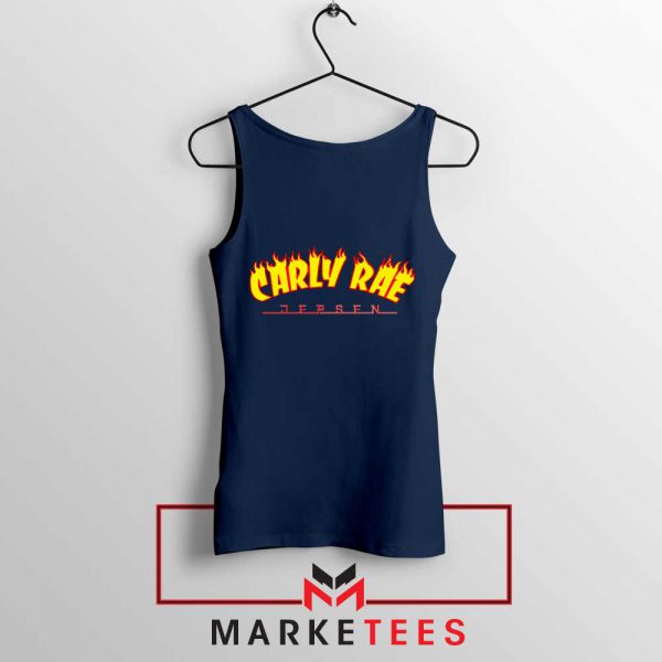 Carly Rae Jepsen Logo Navy Blue Top