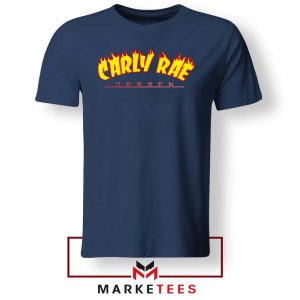 Carly Rae Jepsen Logo Navy Blue Tshirt
