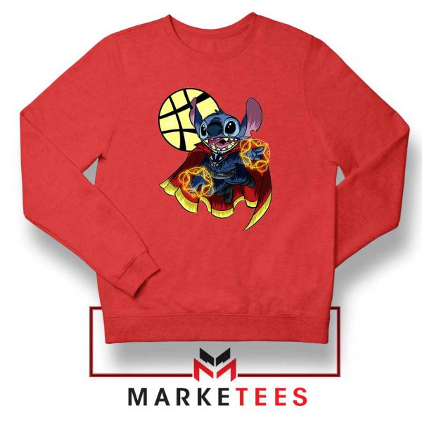 Dr Strange Stitch Parody Red Sweater