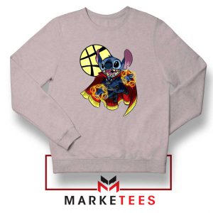 Dr Strange Stitch Parody Sport Grey Sweater