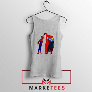 Dr Strange vs Spiderman Sport Grey Tank Top