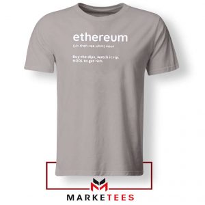 Ethereum Stock Grey Tshirt