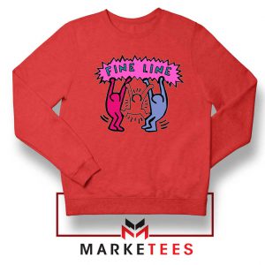 Fine Line Keith Haring Red Sweatshirt