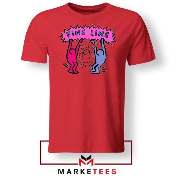 Fine Line Keith Haring Red Tee
