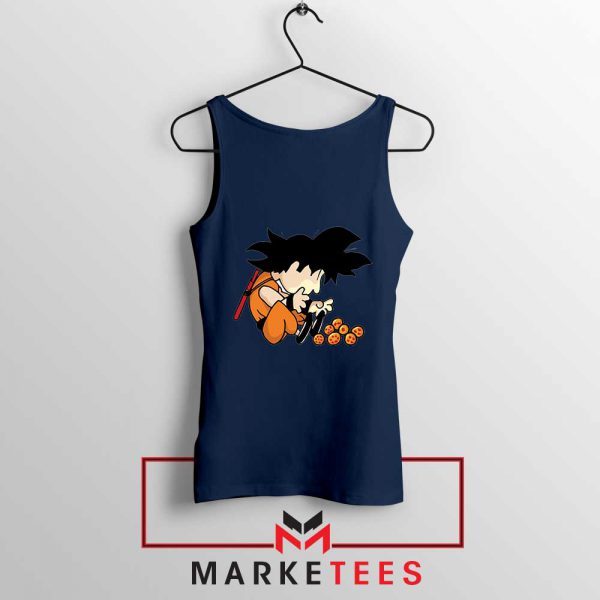 Goku Schroeder Peanuts Navy Blue Tank Top