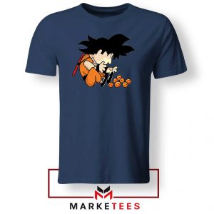 Goku Schroeder Peanuts Navy Blue Tee