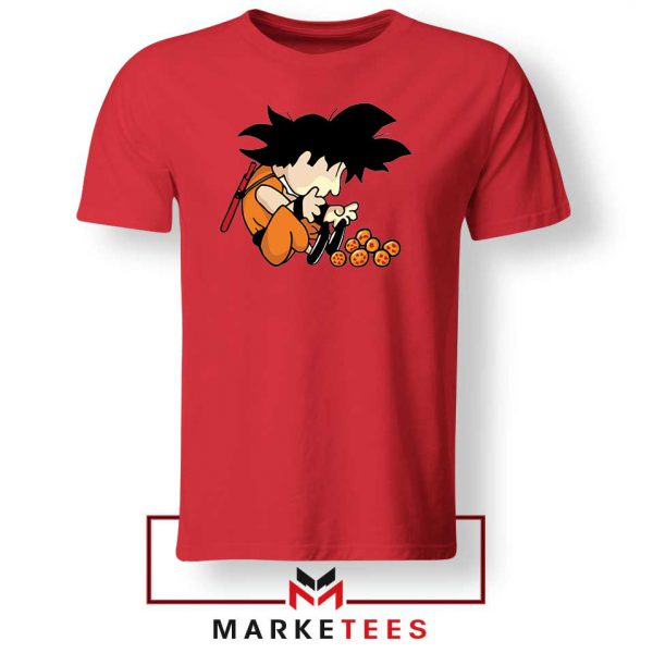 Goku Schroeder Peanuts Red Tee