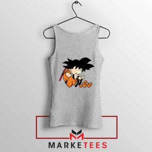 Goku Schroeder Peanuts Sport Grey Tank Top