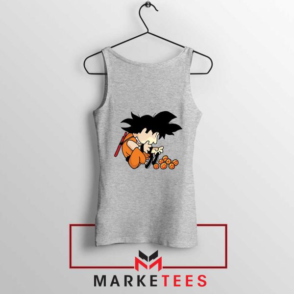 Goku Schroeder Peanuts Sport Grey Tank Top