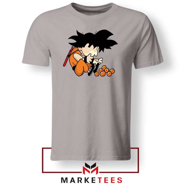 Goku Schroeder Peanuts Sport Grey Tee