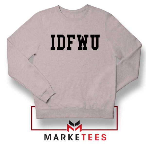 IDFWU Song Graphic Sport Grey Sweatshirt