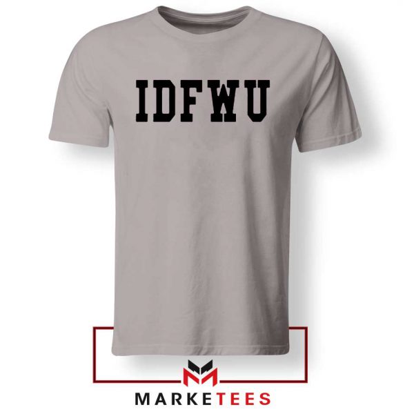 IDFWU Song Graphic Sport Grey Tee