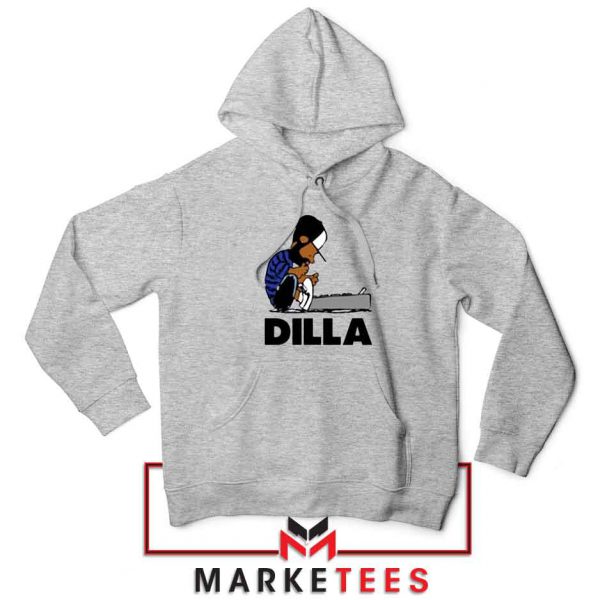 J Dilla Schroeder Graphic Sport Grey Jacket