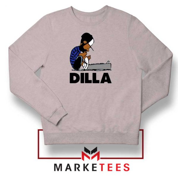 J Dilla Schroeder Graphic Sport Grey Sweatshirt