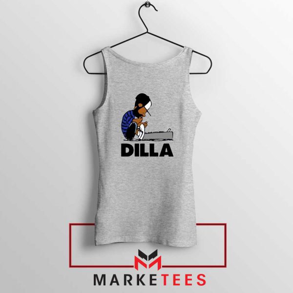 J Dilla Schroeder Graphic Sport Grey Tank Top