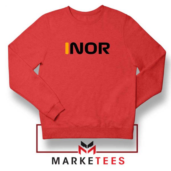 Lando Norris F1 Red Sweatshirt