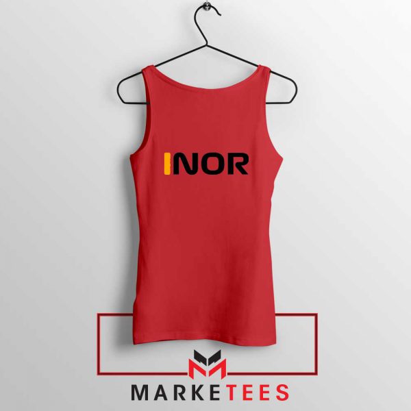 Lando Norris F1 Red Tank Top