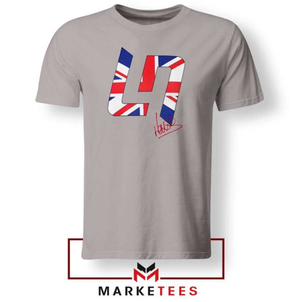 Lando Norris Great Britain Sport Grey Tshirt