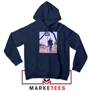 Snoop Dogg 187 California Navy Blue Hoodie