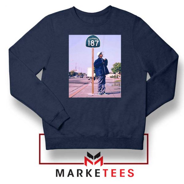 Snoop Dogg 187 California Navy Blue Sweater