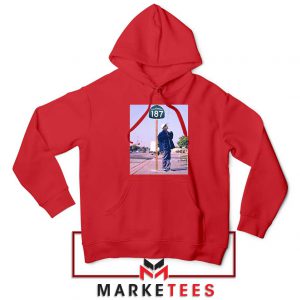 Snoop Dogg 187 California Red Hoodie