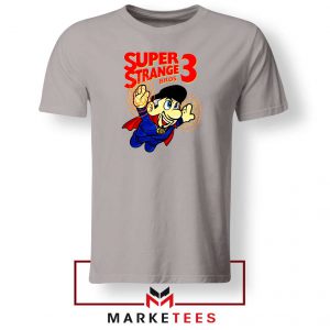 Super Strange Bros 3 Parody Sport Grey Tshirt