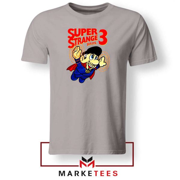 Super Strange Bros 3 Parody Sport Grey Tshirt