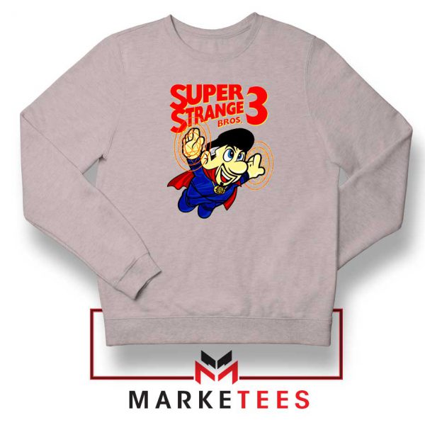 Super Strange Bros 3 Sport Grey Sweater