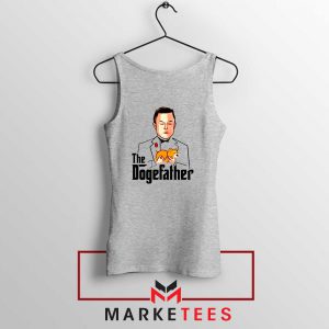 The Dogefather Elon Musk Sport Grey Tank Top